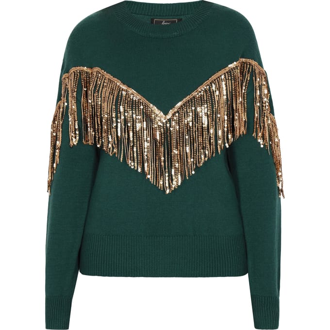Faina Jumper Dames donkergroen