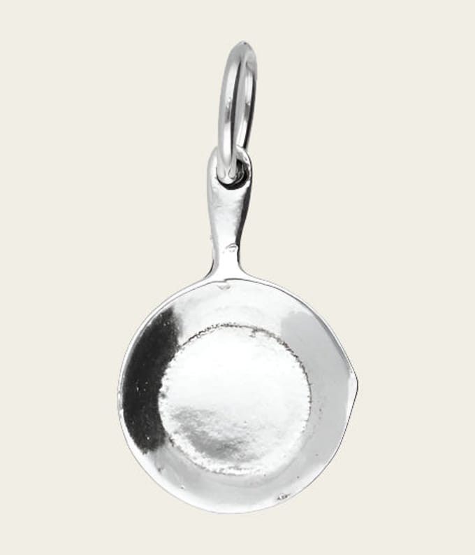 Zilveren Koekenpan kettinghanger
