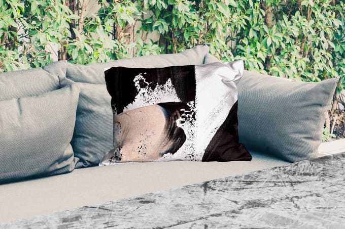Buitenkussens - Tuin - Verf - Abstract - Design - 50x30 cm