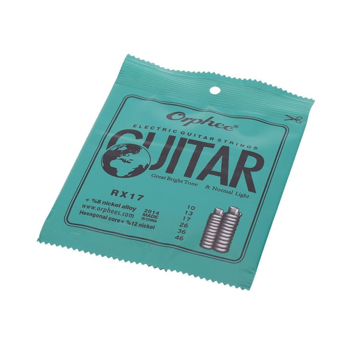 Orphee RX17 snaren voor elektrische gitaar (.010-.046) 8% nikkellegering gray