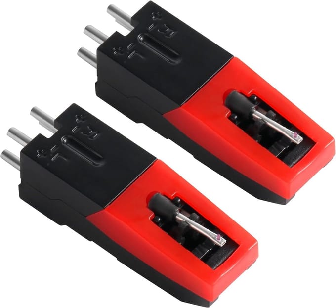 Dailygoods - Universele Platenspeler Cartridges - 2 Stuks Diamond Stylus Naald