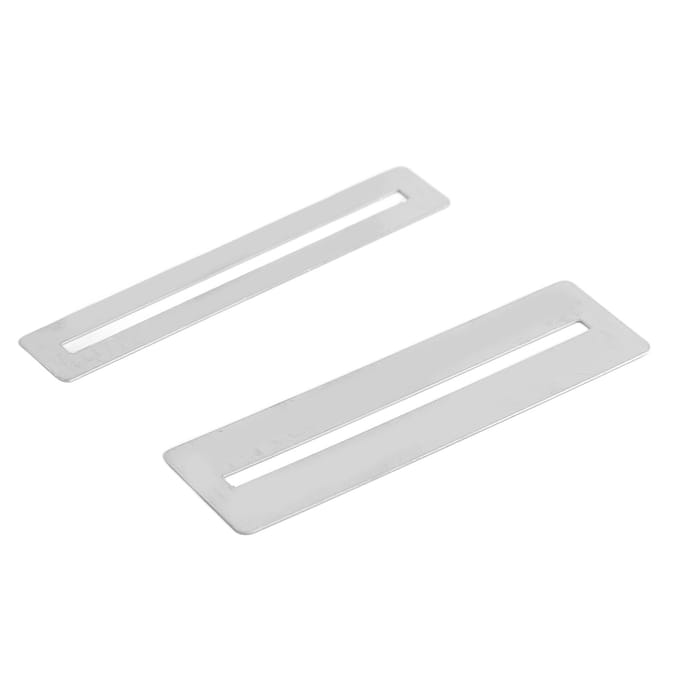 2 stuks Gitaar Fretboard Beschermer Fretbord Beschermer Metaal Instrument Accessoire voor Onderhoud white
