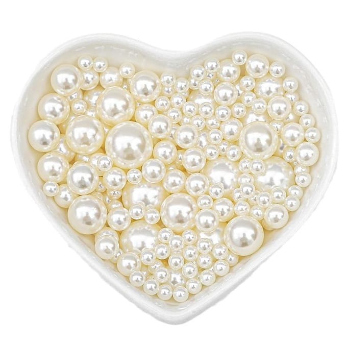 Perle Imitation Perforée, Perle Libre, Blanc Cassé, Accessoires Goutte en Cristal, Matériaux Décoratifs DIY Faits Main 8mm&130pcs