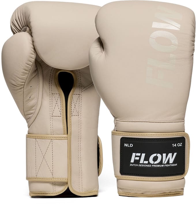 Flow - Challenge Bokshandschoenen - Echt Leer - Beige 12 oz