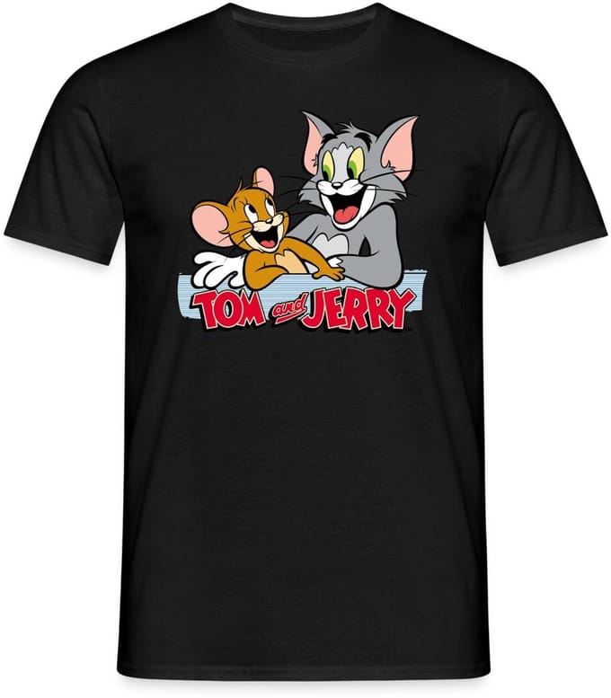 Tom En Jerry Vrienden T-Shirt Heren
