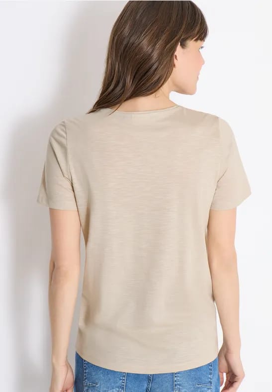 Basic Shirt met ronde hals