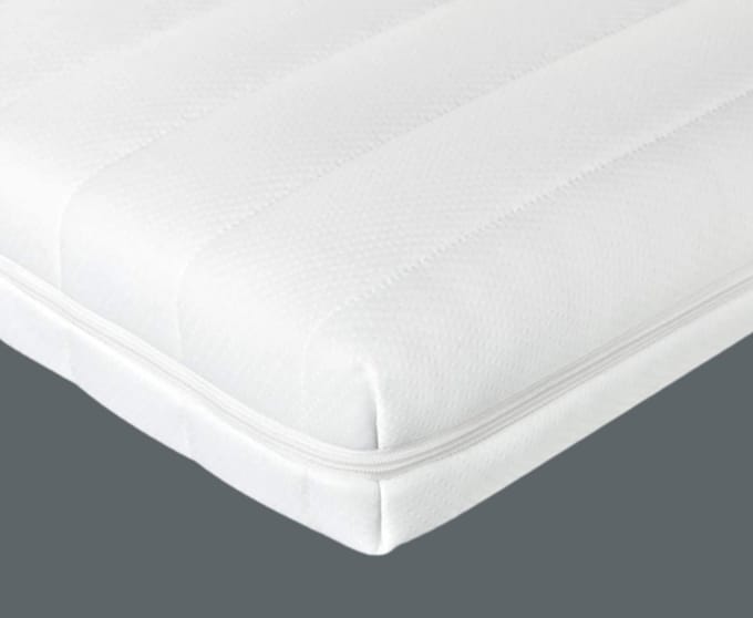 Topper matras 100x200 cm - koudschuim - comfort plus tijk - topdekmatras - 5 cm hoog - Gemiddeld