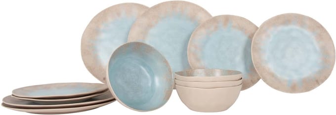 Gimex Stone Line Servies - Beige - 12-Delig