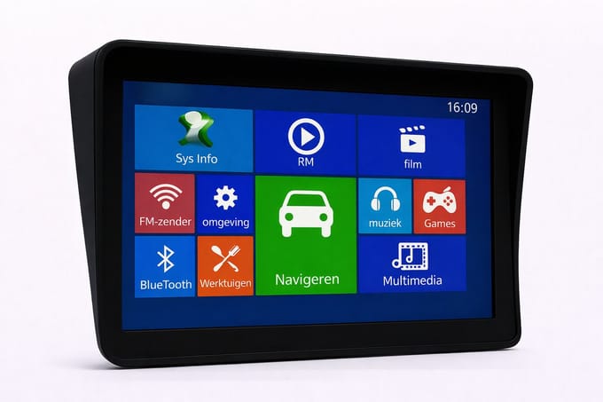 7 Inch Camper & Motorhome GPS Navigatie Europa – Bluetooth – AV-IN – WinCE