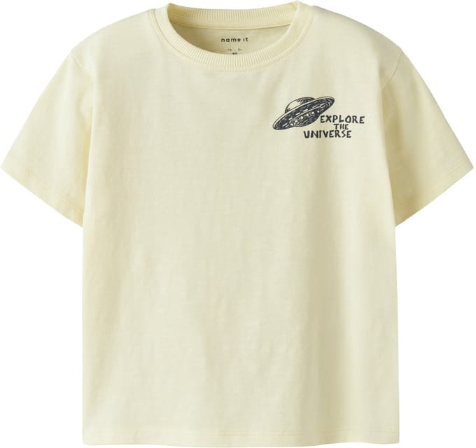 NAME IT - NMMDIB SS NREG TOP BOX - Jongens - T-shirts - geel - maat 92