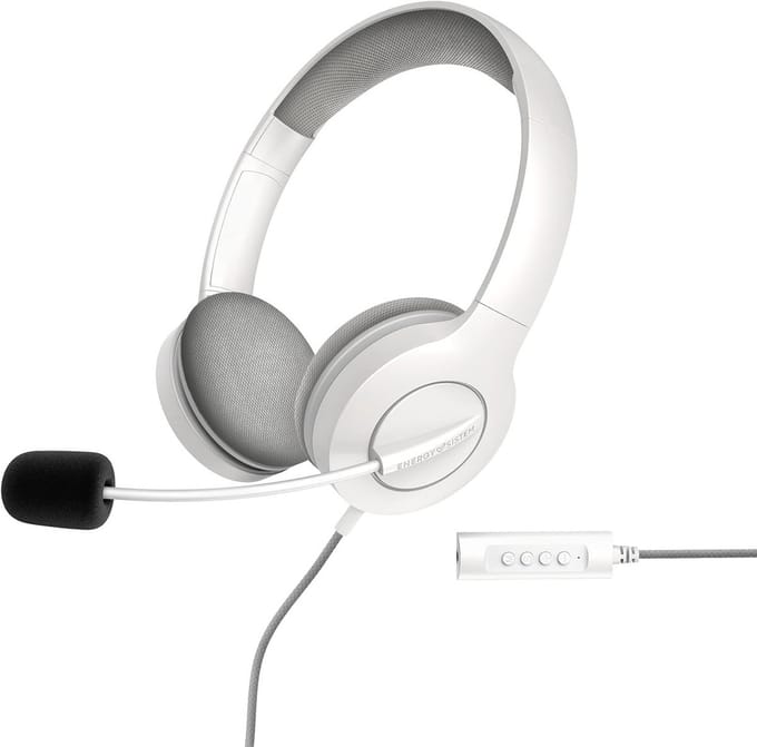 Office Headset met 3,5 mm Jack en USB-aansluiting - Ideaal voor Videoconferenties