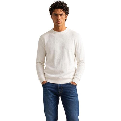 Gebreide pullover van viscosemix model 'NESTOR'