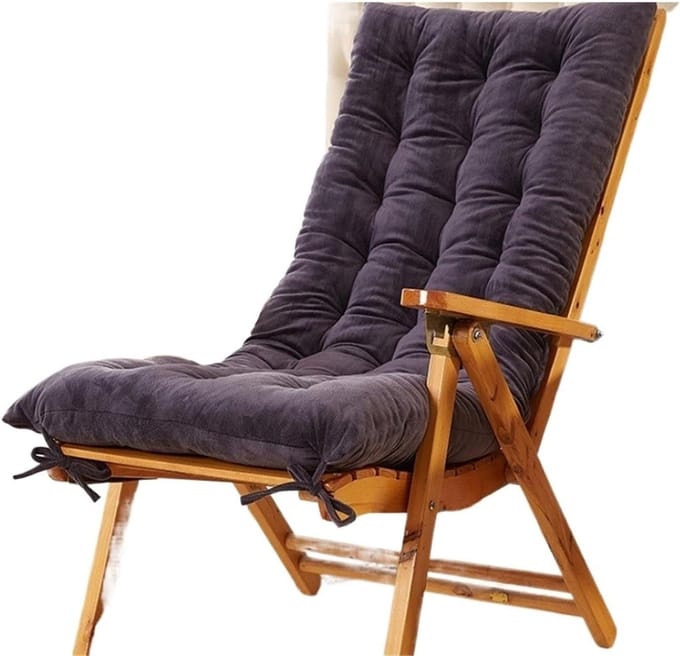 Zitkussen met Rugleuning - Stoelkussen Terras - Buiten Zitten - Royale Vulling - 48x120cm - Grijs