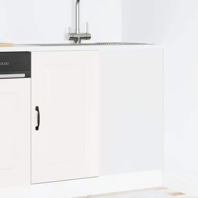 vidaXL - Onderkast - Kalmar - bewerkt - hout - wit