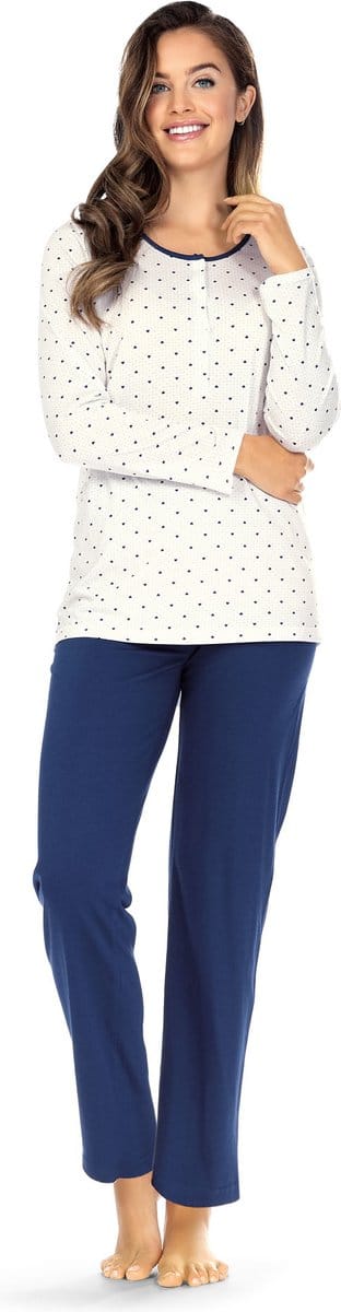 Ascafa Pyjama 'Lovely Hearts' - Wit - Maat 48