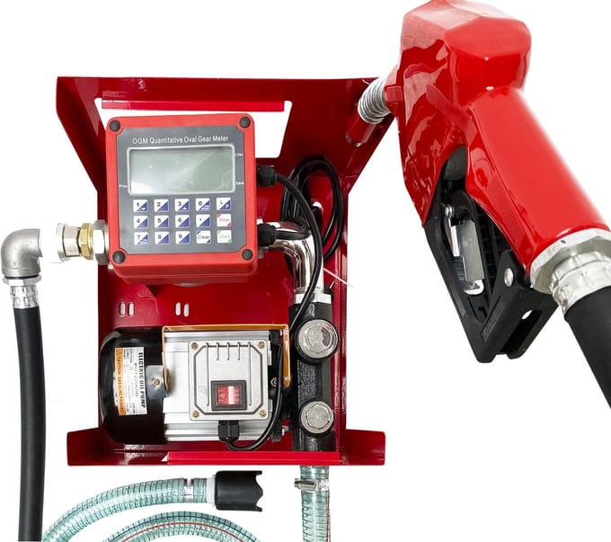 Diesel transferpomp 230V digitale teller met automatisch pistool MW Tools POT22060DF