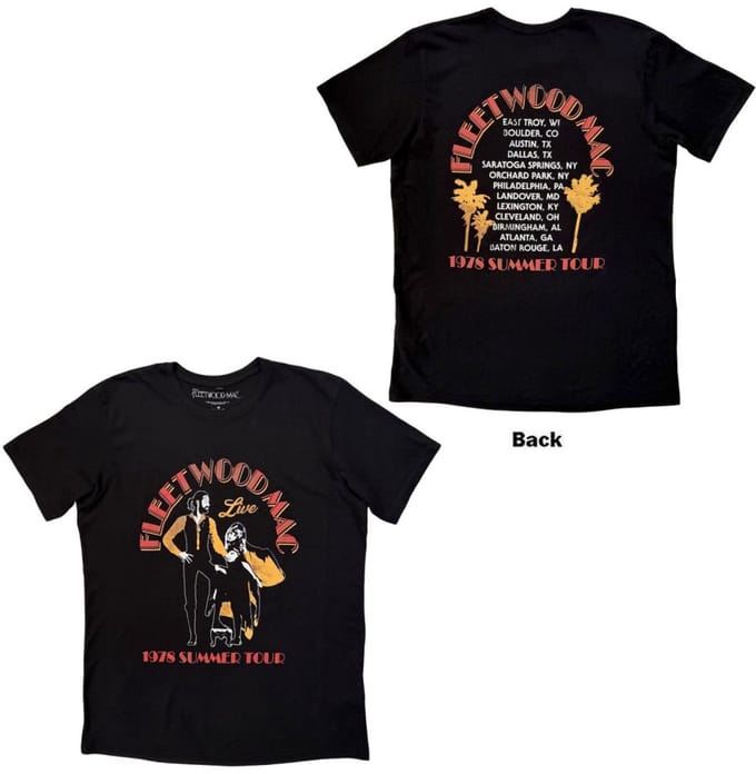 Fleetwood Mac - Summer Tour Heren Tshirt - M - Zwart