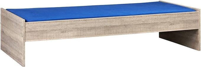 Bedframe 90X190 cm - Donker Grijs Hout â€“ Budel