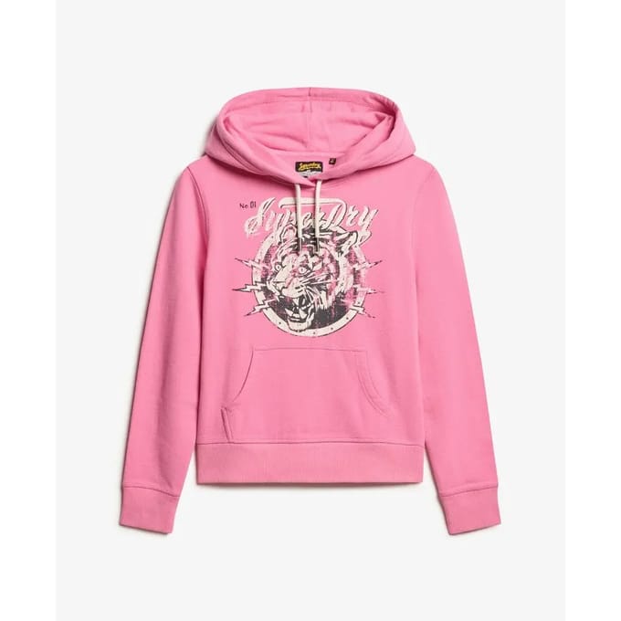 Dames hoodie met patroon Superdry Archive
