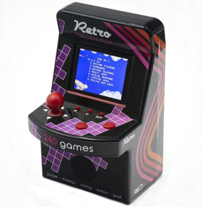Retro Mini Arcade Machine - 240 spellen