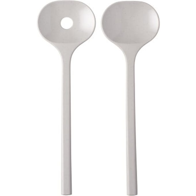 Mepal Sale - Outlet -  Saladebestek Bloom 2-delig - Pebble white - campingservies
