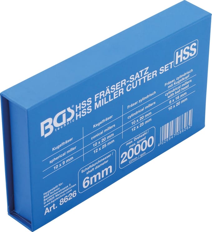 BGS HSS-Frezenset 7-delig - 8626