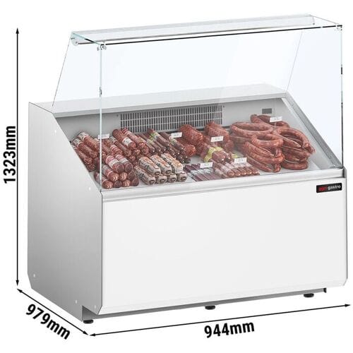 GGM Gastro Kühltheke - 1000mm - Frontblende Weiß