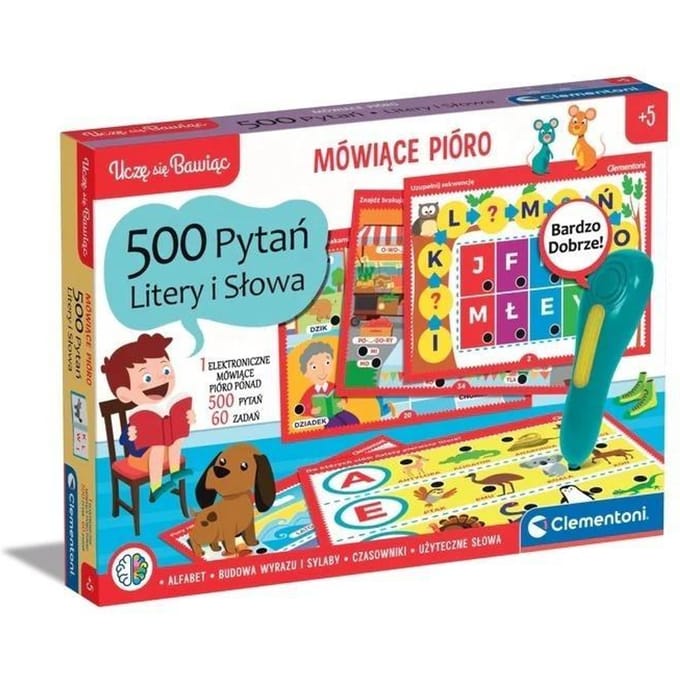 Mówiące Pióro 500 Pytań Litery i Słowa