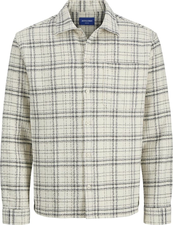 JACK&JONES - JORYORK GRAINY CHECK SHIRT LS - Heren - Overhemden