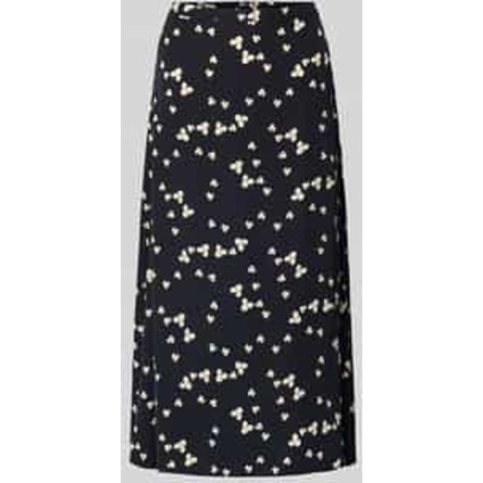 Midi-rok van pure viscose