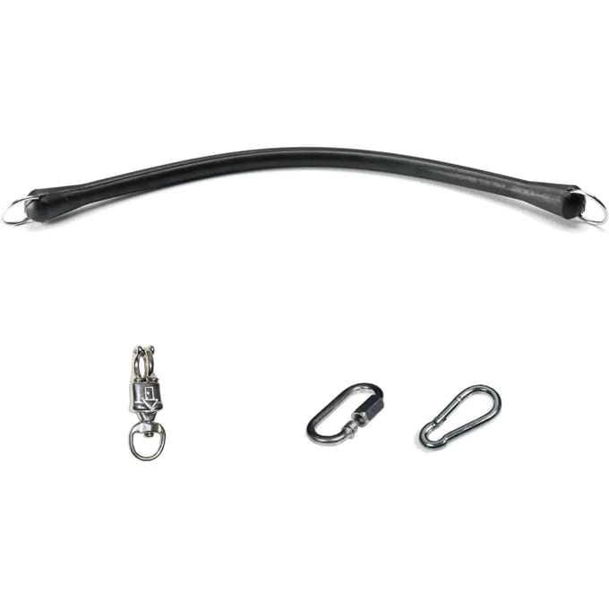 Stabiele rubberen trekstang + ketting Tattini