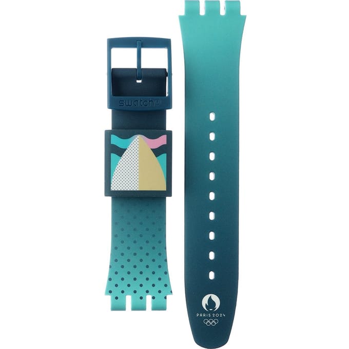Swatch Plastic - Originals Large (41mm) SUO/SO29/SO32 ASO29G108 SO29G108 Green Backside Wave band