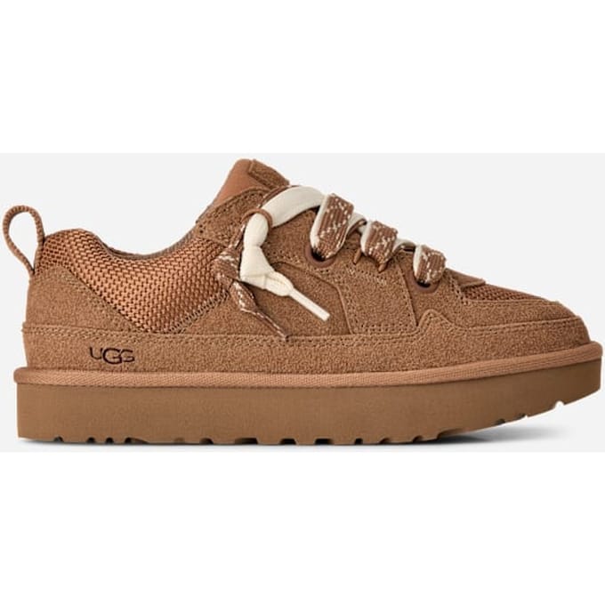 UGG® Lo Lowmel sneaker in Brown, Maat 36, Suede/Textiel/Gerecyclede Materialen