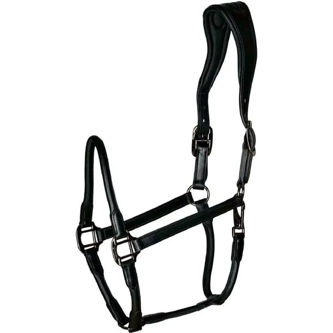 Catago Lederen Halster - Zwart Full