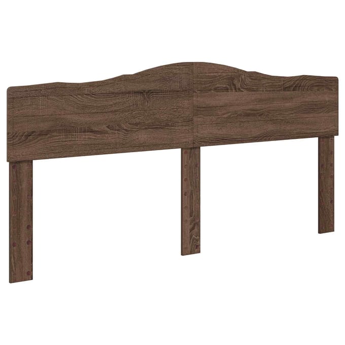 vidaXL Hoofdbord Bruin Eiken Bewerkt hout