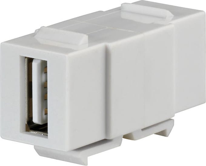 Rutenbeck KMK-USB rw 17010651 Adapter, Koppeling, dubbel 1 stuk(s)