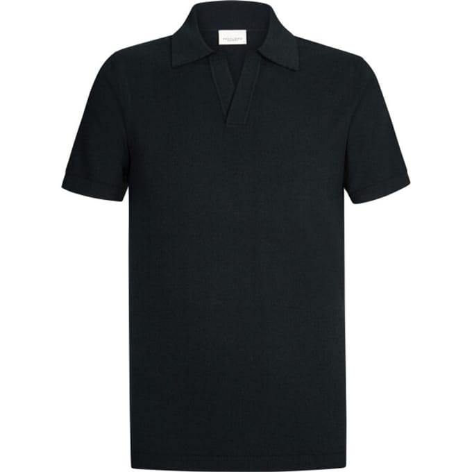 Profuomo poloshirt korte mouw donkerblauw