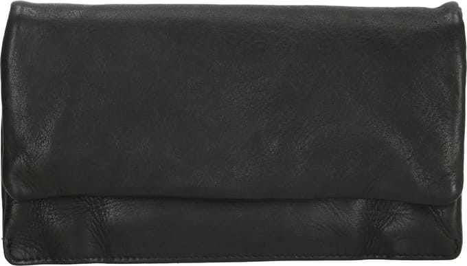 Hide & Stitches Paint Rock Portemonnee - 100% Leer - Zwart