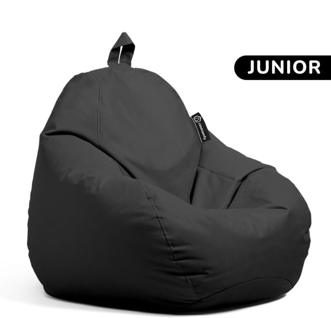 Casacomfy Pear Junior - Zitzak Kind - Binnen & Buiten - Waterafstotend - Zwart