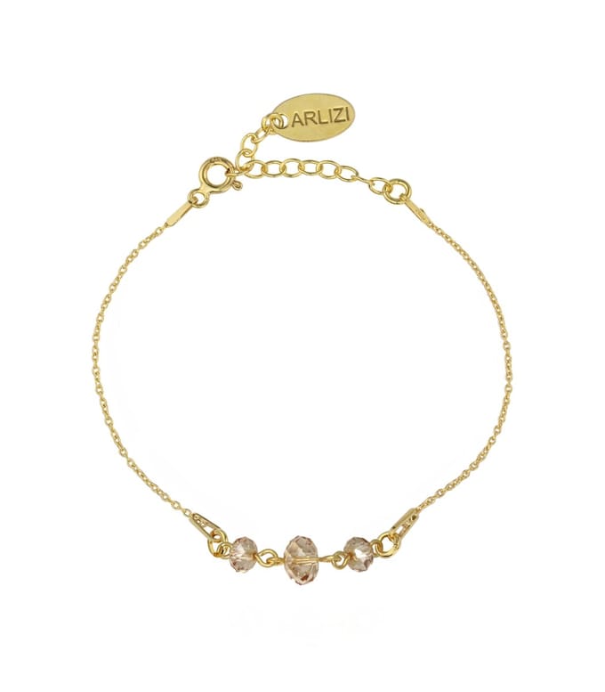 ARLIZI 2008 Armband Swarovski kristal briolette - verguld - 20 cm