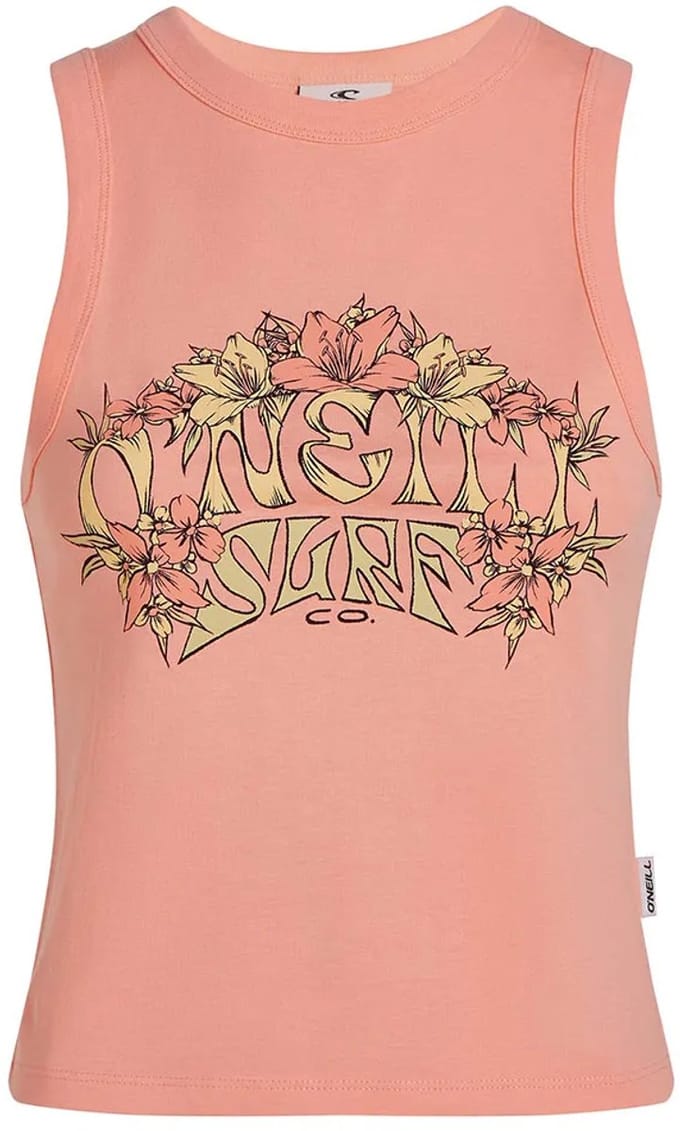 O´neill Summer Must Haves Graphic Mouwloos T-shirt Roze S Vrouw