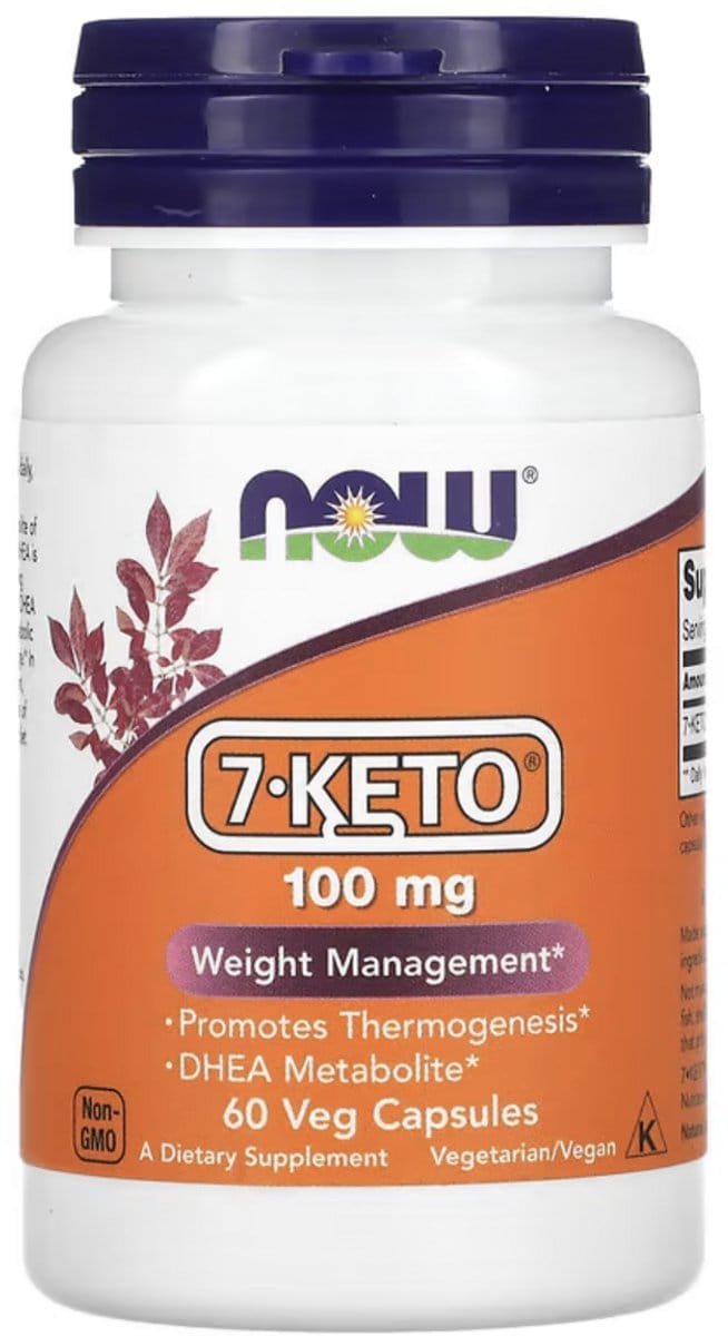 NOW Foods, 7-KETO, 100 mg, 60 Veg Capsules