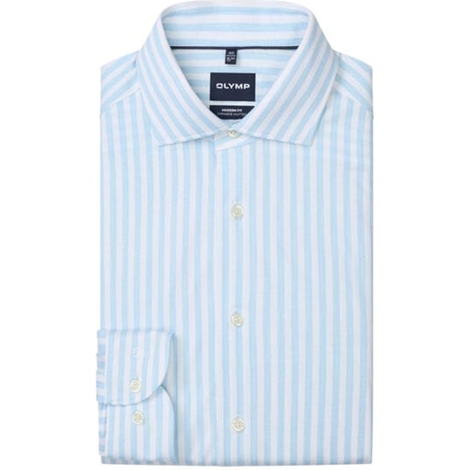 OLYMP Smart Business Overhemd, Modern Fit, Royal Kent, Bleu