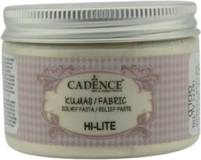 Cadence Textiel Hi Lite Metallic Relief Pasta 150 ml Rood