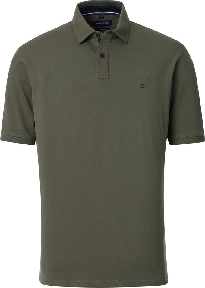 CASA MODA comfort fit heren polo - groen