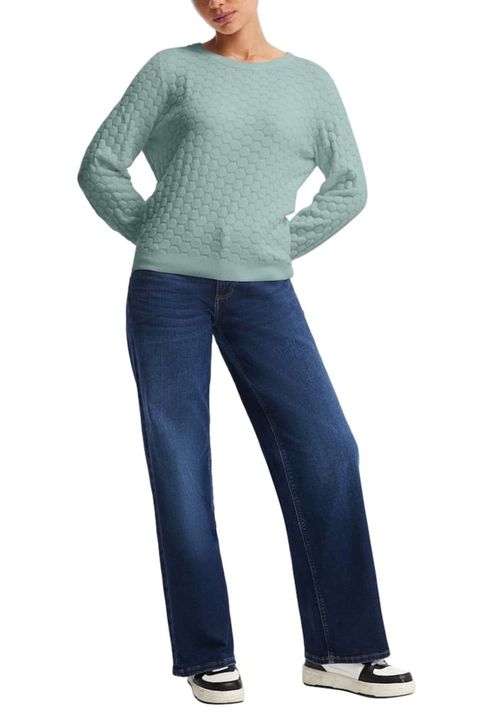 s.Oliver -qs Pullover Blue Green Size: XXL | Knitted Sweaters Outlet | Dames | Groen