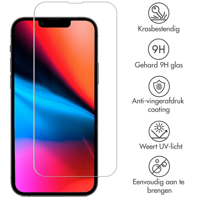 Accezz Screen Protector - Geschikt voor Apple iPhone 14 Plus / 13 Pro Max - 2 Pack Glass Screenprotector