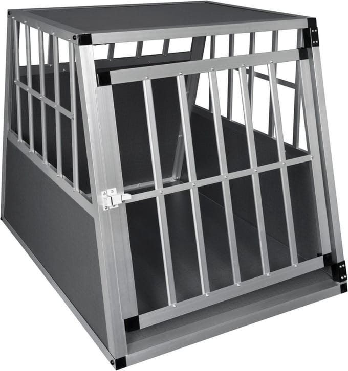 Hondenbench - Auto - Resibench - Vervoersbox - Dierenbench - Grijs