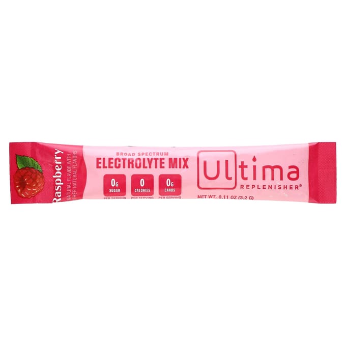 Ultima Replenisher, mélange d'électrolytes, framboise, 20 paquets, 0,11 oz (3,2 g) chaque