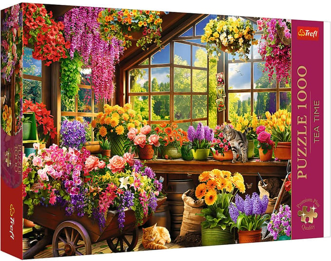 Trefl Tea Time Voorbereidingen voor de Lente Legpuzzel - 1000 stukjes - Vanaf 12 jaar